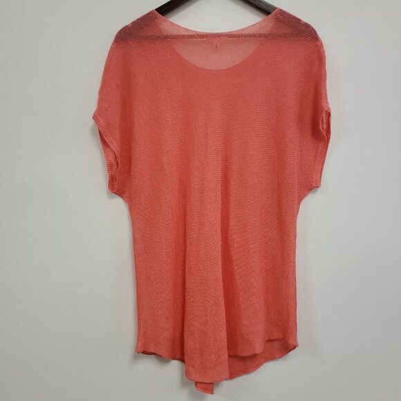 Eileen Fisher Coral Crew Neck Sweater - Picture 2 of 8